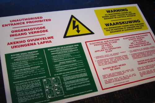 Custom Industrial Health and Safety Signs